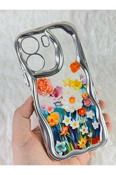 Vip Case Bloss Case for Xiaomi Redmi 13C - Colorful Flower Design Stylish and Modern Design with Camera Protection