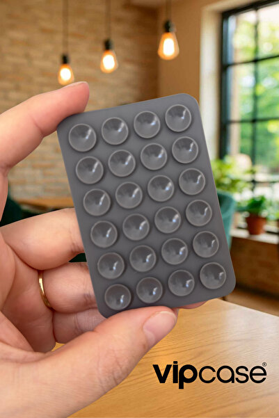 Vip Case 3M Çift Taraflı Bantlı Telefon Arkası Silikon Renkli Vantuzlu Telefon Tutucu