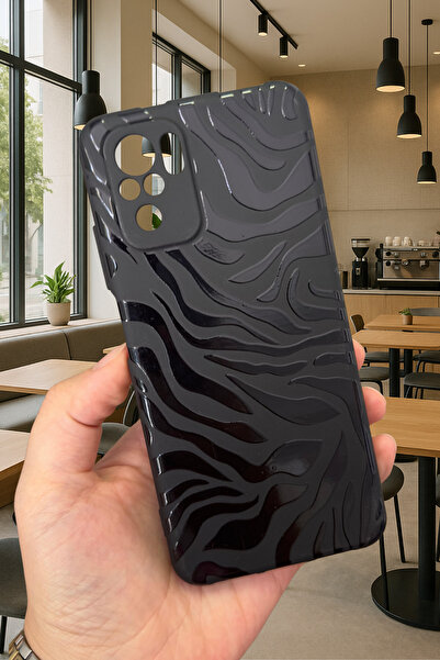 Vip Case Xiaomi Redmi Note 10/10S Uyumlu ZEBRA DESENLİ Silikon Darbe Emici Kl...