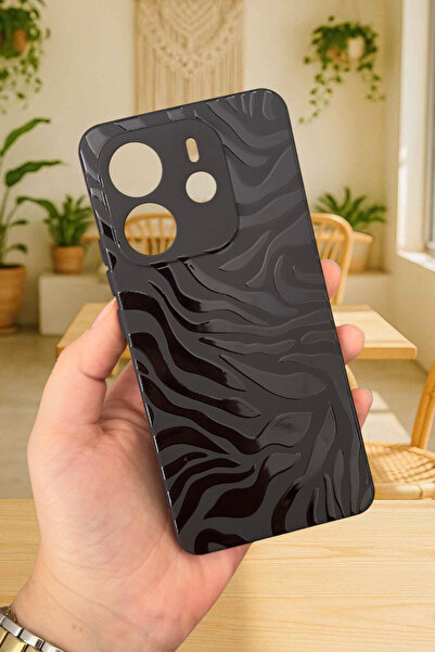 Vip Case Xiaomi Redmi Note 14 ZEBRA DESENLİ Silikon Darbe Emici Klasik Korumalı Rubber Kılıf277