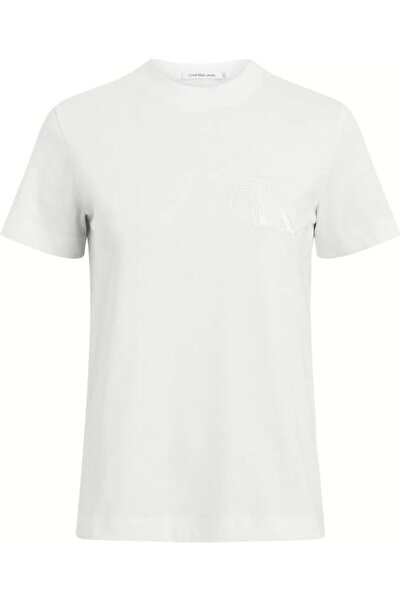 Calvin Klein Satin Appliqued Regular Tee