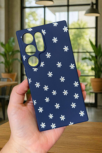 Vip Case Samsung Galaxy S24 Ultra - MİNİ PAPATYA DESENLİ Silikon Darbe Emici ...