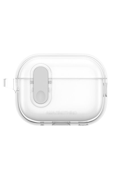 Amazingthing حافظة Airpods Pro 2 بتصميم سلسلة Minimal مع قفل مغناطيسي مذهل شفاف