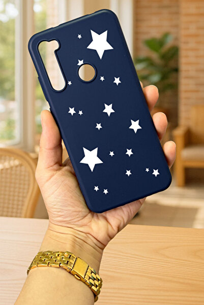 Vip Case Xiaomi Redmi Note 8 MİNİ YILDIZ DESENLİ Silikon Darbe Emici Klasik Korumalı Rubber Kılıf