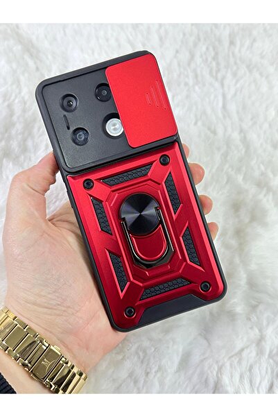 Vip Case Redmi Note 13 Pro 5G- Kamera Korumalı Kızaklı Sürgülü Yüzüklü Standl...