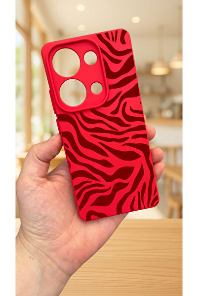 Vip Case Xiaomi Redmi Note 13 4G Uyumlu ZEBRA DESENLİ Silikon Darbe Emici Klasik Korumalı Rubber Kılıf
