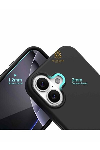 Massemr Luxury premium silicone case for apple iphone 17 shock absorbent ultra thin transparent cover