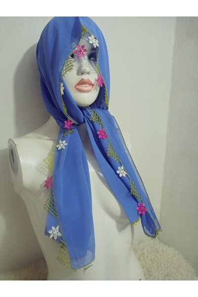 hoaryage Χειροποίητο κεντημένο με βελόνα κάλυμμα προσευχής Προίκα Mevlit Κασκόλ Κρεπ ύφασμα 145x75 εκ.