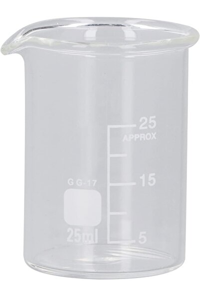 Alp in Alpes 25 ml Borosilikat Cam Beher – Laboratuvar Ölçüm Kabı ve Deney Ba...