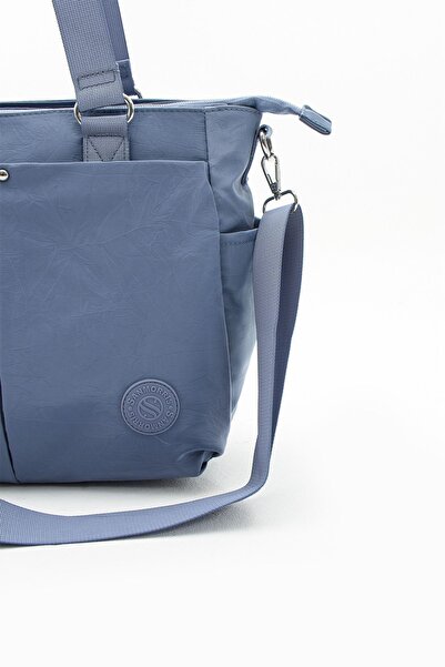 Çanta Trend Geantă de mână și de umăr pentru femei, cu mai multe compartimente, convenabilă, rezistentă la apă, de culoare albastră