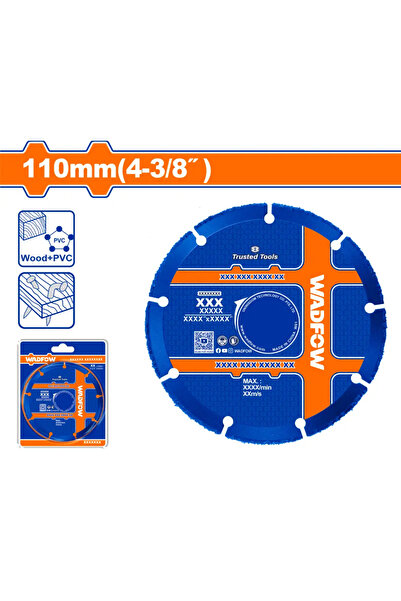 WADFOW ديسك قص خشب أزرق 110 مم – WCCD1K43