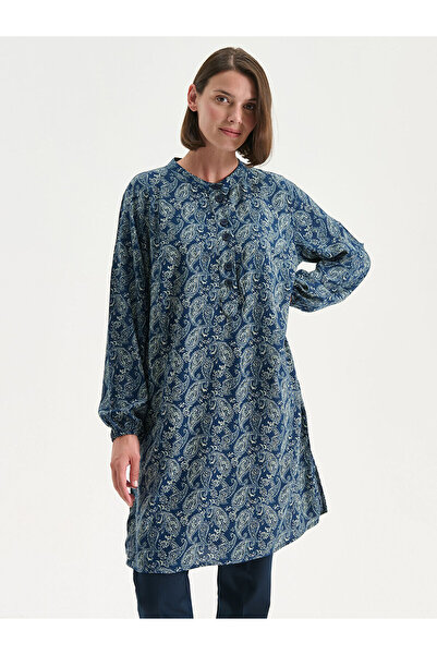 LC Waikiki İzr New Season Hakim Collar Patterned Women's Tunic