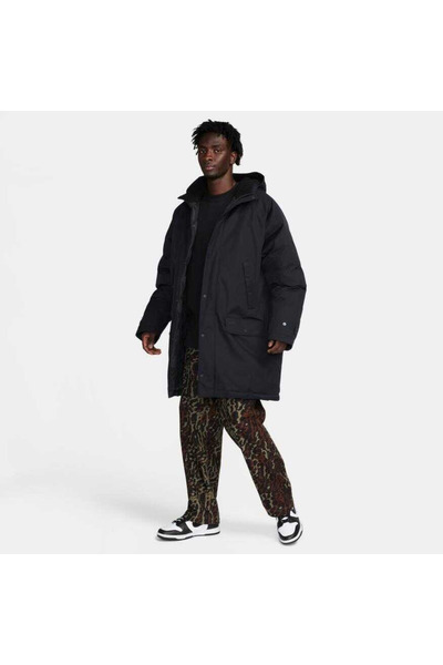 Nike Life Filled Parka Erkek Mont FB7587-010 BATTAL KESİMDİR