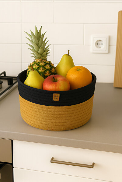 Efuliz Home Καλάθι οργάνωσης πολλαπλών χρήσεων από γιούτα-χαρούνι- Καλάθι λαχ...