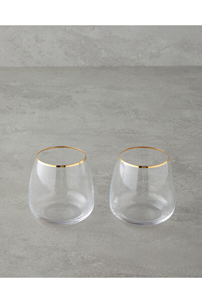 English Home Serenity Crystal 2-Piece Glass Set 400 ml Gold