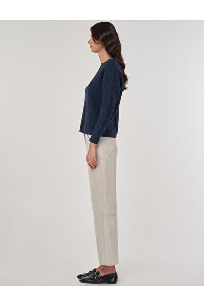 Kayra Πλεκτό πλεκτό πουλόβερ σε μπλε ναυτικό