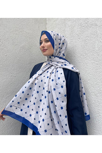 eyandis New Season Square Pattern Soft Cotton Comfortable and Elegant Shawl