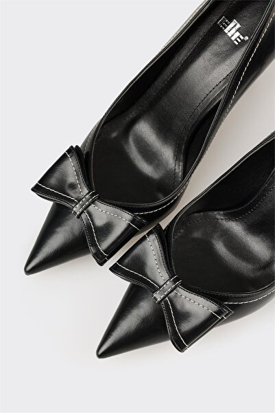 Elle Shoes Siyah Kadın Yüksek Topuk Ayakkabı