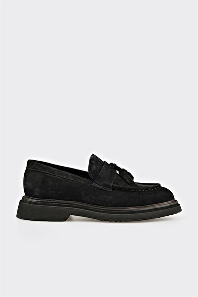 Elle Shoes Siyah Deri Erkek Günlük Ayakkabı