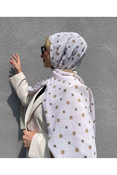 eyandis New Season Square Pattern Soft Cotton Comfortable and Elegant Shawl