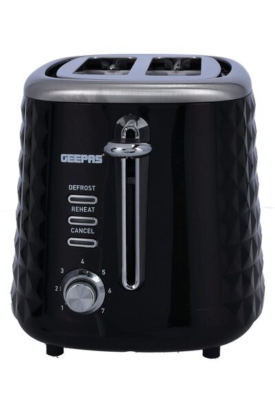 erorex محمصة خبز Gbt36536 بقوة 850 واط، شريحتان، لون أسود