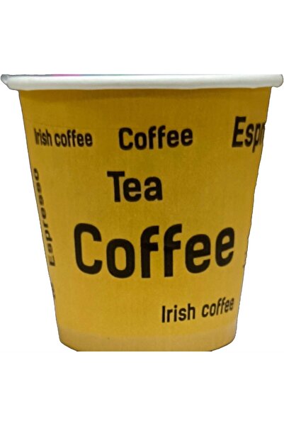 erorex Paper Kahwa Cups 500 Pieces, 2.5 Oz Capacity, Yellow