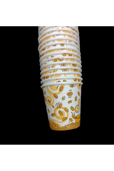 erorex Paper Kahwa Cups 500 Pieces, 2.5 Oz Capacity, Coffee Bean
