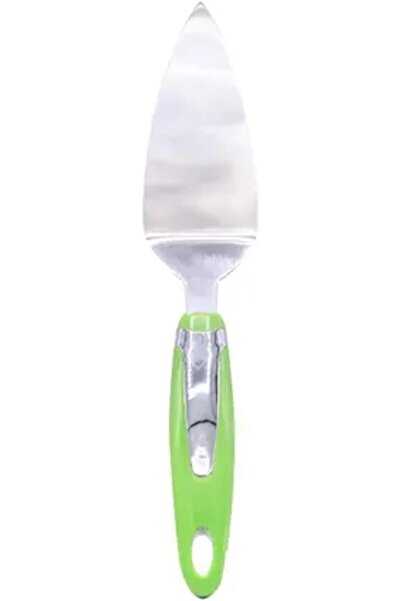 erorex Stainless Steel Flat Cake Cutter Green/Silver 27Centimeter