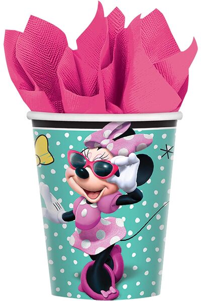 erorex Cups | Disney© Minnie Mouse Happy Helpers Collection | 8 Pcs | Party Accessory
