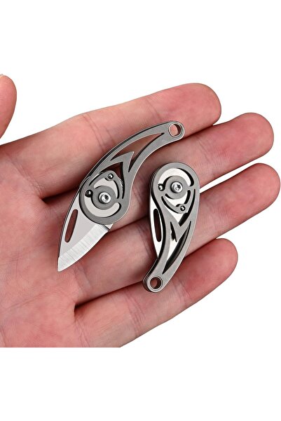 erorex Small Pocket Knife Titanium Keychain Knife Little Box Cutter Edc Knife Utility Knife Cool Keychain