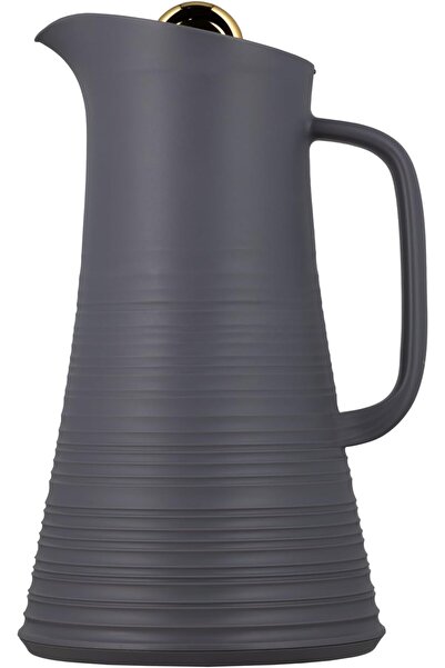 erorex Deva Coffee And Tea Vacuum Flask, 1 Liter Capacity, Dark Grey