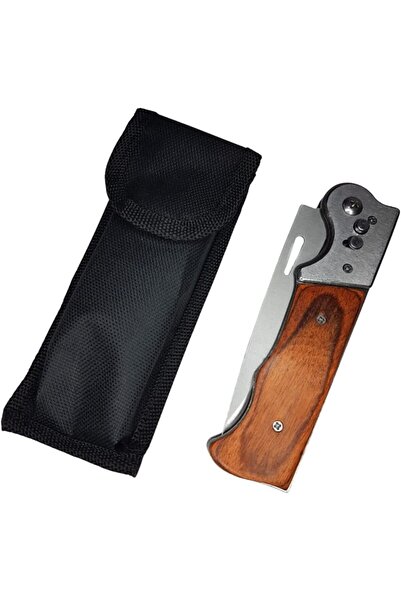 erorex Quick Release Pocket Knife With Security Key And Bag And Flashlight