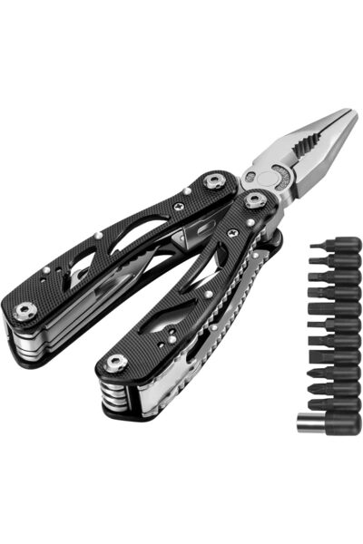 erorex Stainless Steel Multitool Pliers Set – Professional Multi Tool Replaceable Screwdriver Bits Pocket