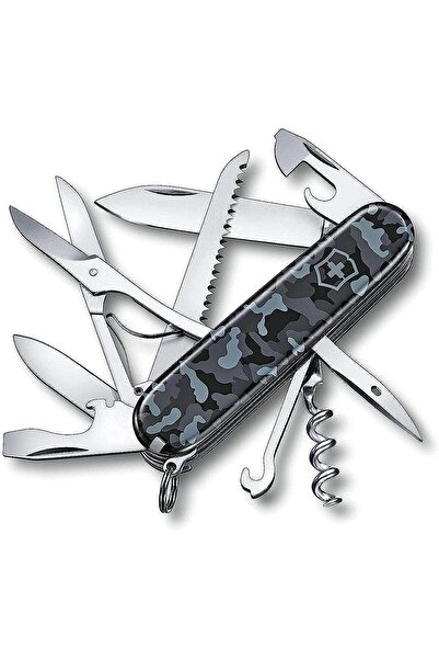 erorex Swiss Army Pocket Knife Huntman In Navy Stainless Steel