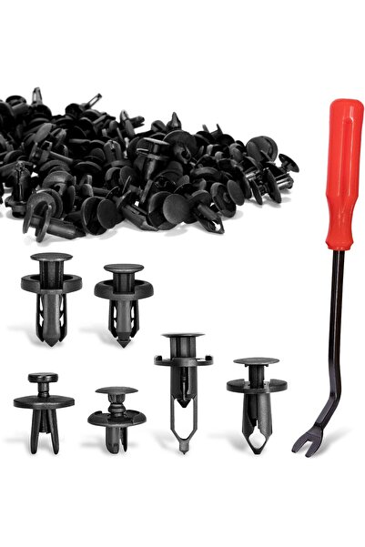 erorex Car Push Retainer Clips, 120 Pcs Auto Fasteners Assortment Plastic Push Pin Rivets Expansion Screws