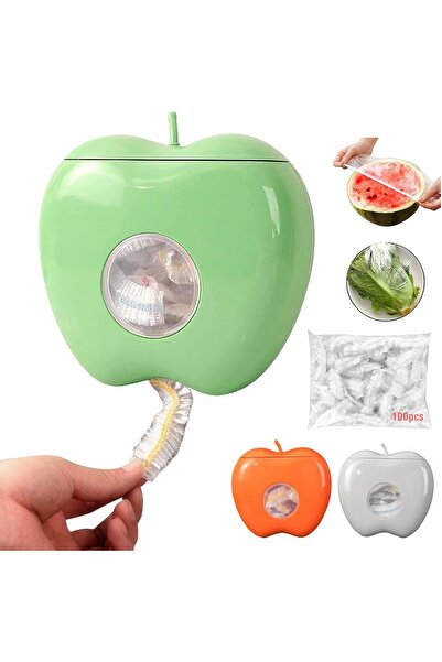 erorex Plastic Wrap Storage Box 100Pcs Plastic Wrap, Multi Functional Wall Mounted Cling Film Dispenser,