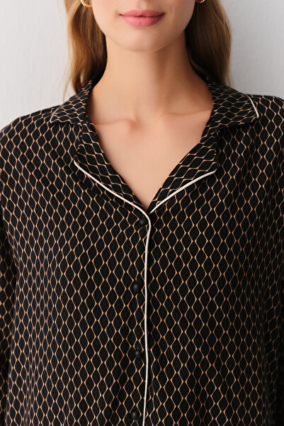 SUWEN Arwen Gömlek Yaka Pijama Takımı