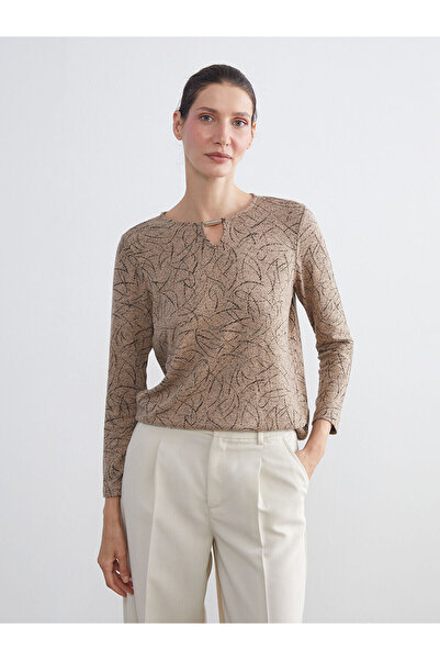 LC Waikiki طاقم الرقبة منقوشة بلوزة