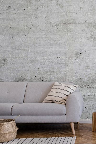 Tasarım Loft Tarzı Beton Efektli Duvar Kağıdı Poster - Şık Modern Dekor
