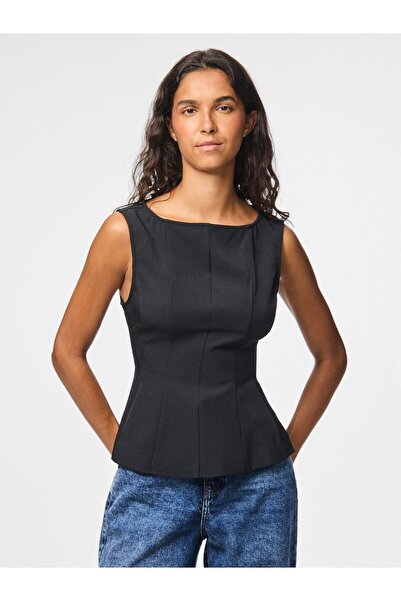 PIECES Oberteil PCJOSSA U-BOOT-AUSSCHNITT