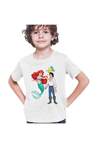 OEM Παιδικό μπλουζάκι για αγόρια Ariel Eric Flounder Η Μικρή Γοργόνα