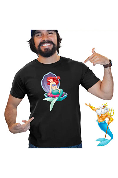 OEM Men's T-Shirt Ariel The Little Mermaid Disney Shell