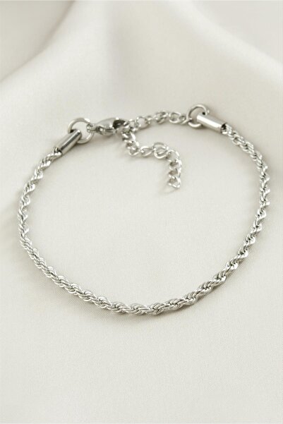 feryal Twisted Steel Bracelet