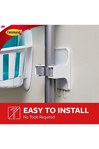 COMMAND Broom Holder 1.8 kg per Hook, White and Gray from 17007-ES