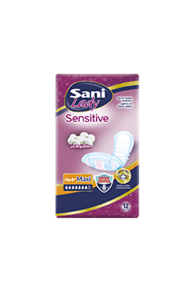 Sani LADY SENSİTİVE NO4+ MAXİ 60'LI (5*12) MESANE PEDİ