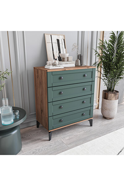 MONZIO Silva&Karin 4 Çekmeceli Şifonyer %100 MDF