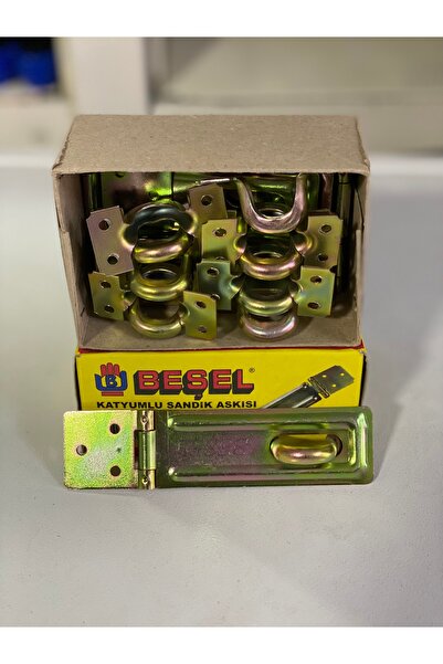 Beşel Katyumlu Sandık Askısı 12cm X 3cm (3 Adet Vidasıyla Beraber)