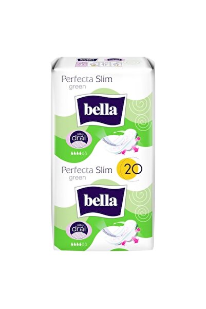 Bella Absorbante Perfecta Slim Green Silk Drai, 20 buc
