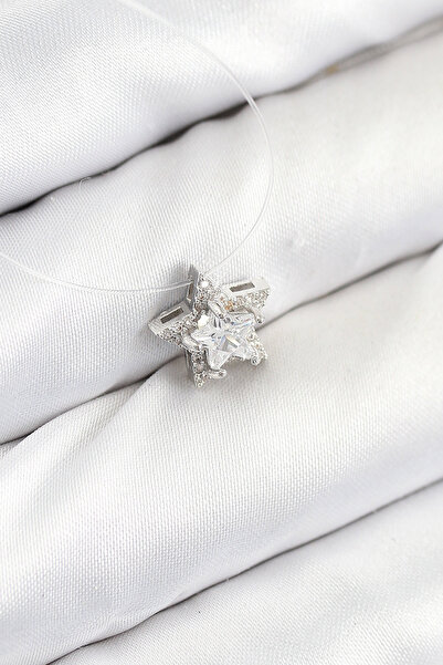 STİLLOVE قلادة ميسينيلي ستار موديل فضية اللون