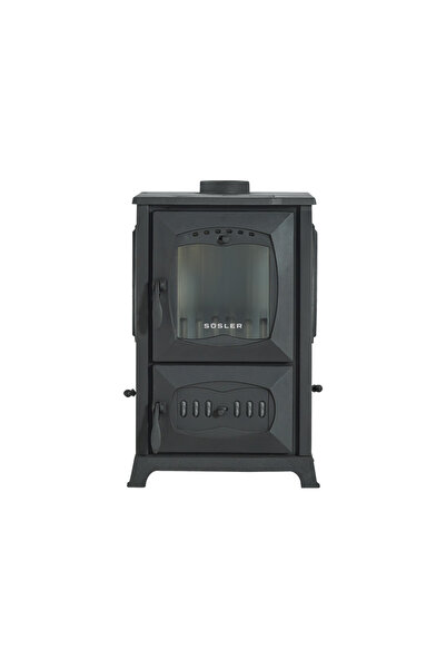 sobapark SÜSLER MİNİ 3 TARAFI CAMLI FIRINSIZ DÖKÜM ŞÖMİNE SOBA